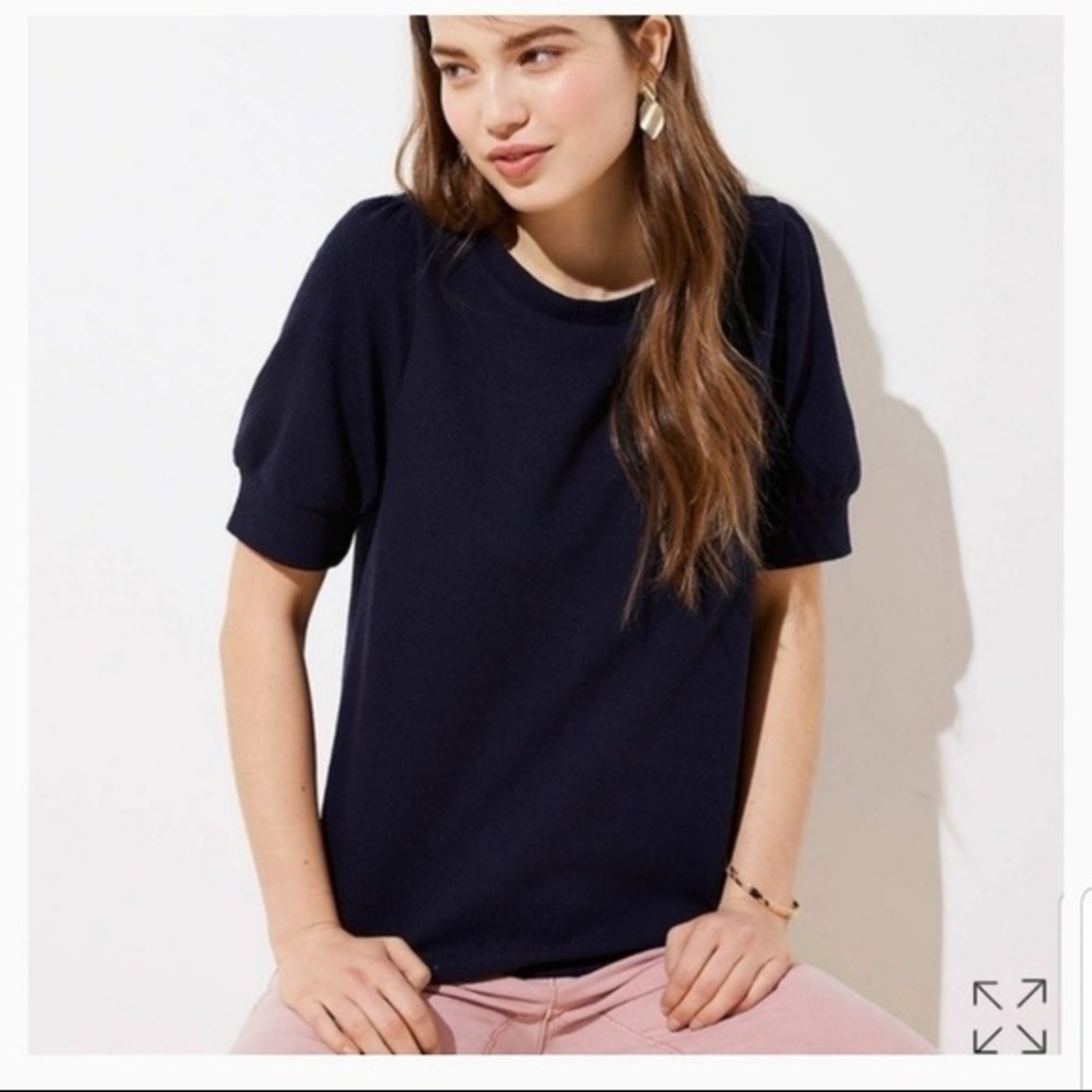 LOFT short sleeve knit top